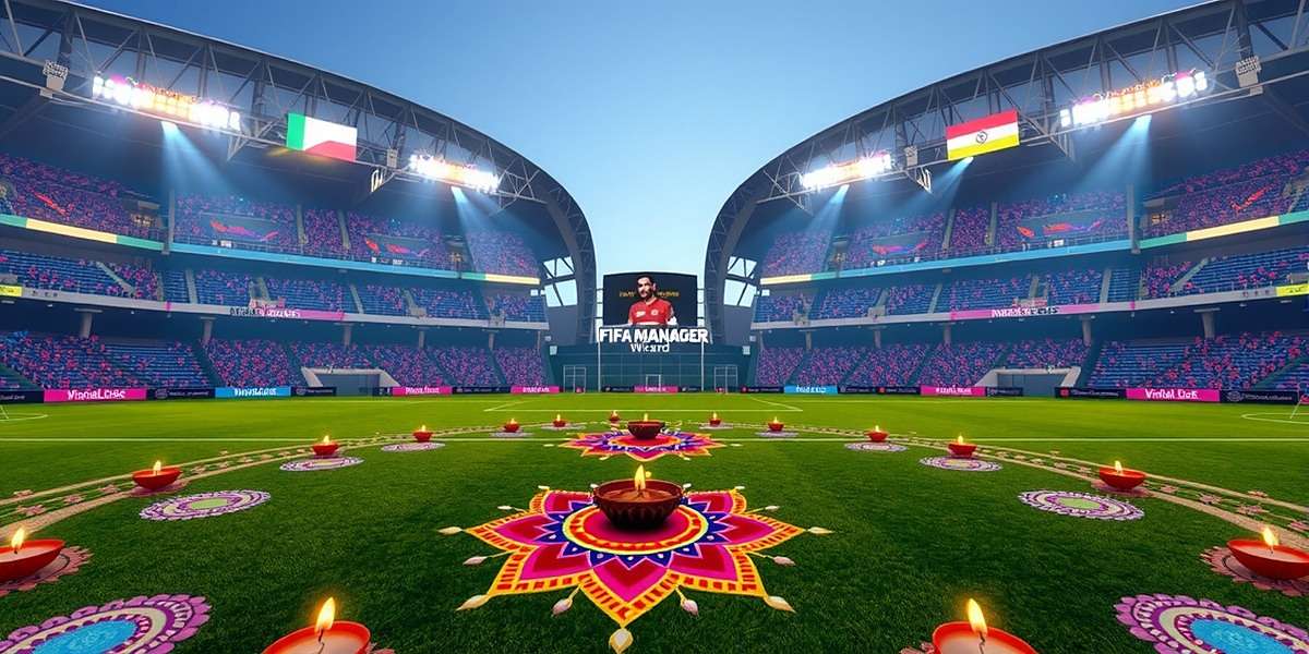 FIFA Manager Wizard - Diwali Special Event FIFA Manager Wizard Diwali event showing stadium decorated with diyas and rangoli