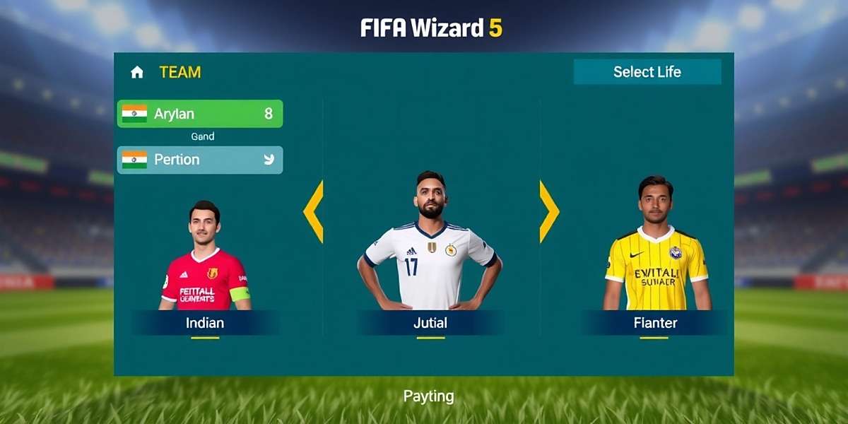 FIFA Manager Wizard - Team Selection Interface FIFA Manager Wizard gameplay showing team selection screen with Indian players in traditional jerseys